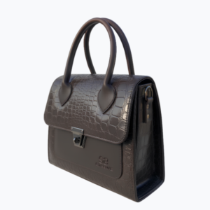 Stellve Brown Croc Handbag